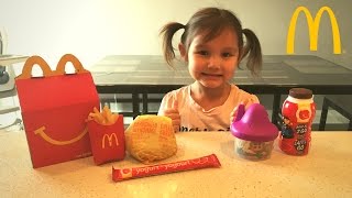 How to Make MCDONALDS Happy Meal Kid vs Food Skit Pretend Playtime for Kids [upl. by Eimoan]