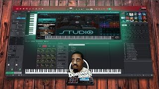 Doswellbeats making a beat from scratch ep2 MPC software  studio by studiolinked [upl. by Nevart]