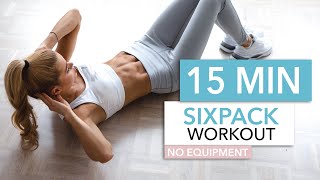 15 MIN SIXPACK WORKOUT  intense ab workout  No Equipment I Pamela Reif [upl. by Namsu711]