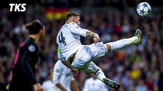 Sergio Ramos •The Spanish Wall • Craziest tackles and Defending 2016 HD [upl. by Attennaej]