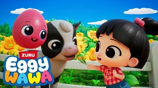 Old MacDonald Had a Farm 🐣 Eggy Wawa More Kids Learning Nursery Rhymes amp Kids songs [upl. by Anirtik]