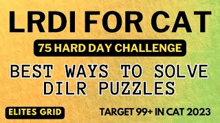 75 Hard Day challenge  CAT Past year Puzzles  Puzzle  1  Best way of solving 🔥 🔥 🔥 [upl. by Aicnorev]