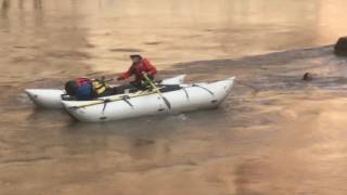 Cataraft in distress above Havasu Grand Canyon October 2016  3 of 3 [upl. by Ttebroc]