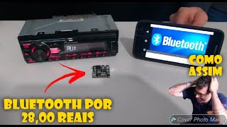 COMO INSTALAR BLUETOOTH SOM PIONEER  COM 2800 REAIS [upl. by Larrie]