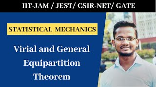 19  Virial Theorem  General Equipartition Theorem  Solved Example [upl. by Folly427]