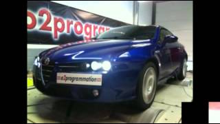 Reprogrammation stage 2 DPF off Alfa Roméo Brera 24 JTD 200 185233ch o2programmation [upl. by Vano486]