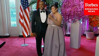 WATCH Guests Arrive To State Dinner For Kenya’s President William Ruto At The White House [upl. by Ybrek]