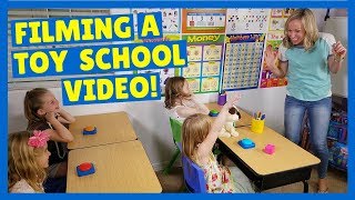 Behind the Scenes of a Toy School Filming [upl. by Novek]