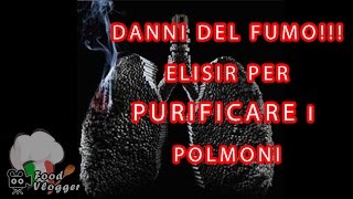 Elisir medicinale fai da te per pulire i polmoni dei FUMATORI  FoodVlogger [upl. by Yhtac]