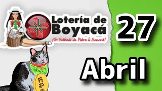 Resultado LOTERIA DE BOYACA Sabado 27 de Abril de 2024 [upl. by Foskett924]