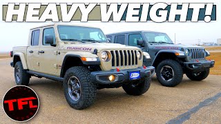 Is The 2020 Jeep Wrangler Diesel No Good At Hauling We Find Out By Weighing It And The Gladiator [upl. by Yarahs]