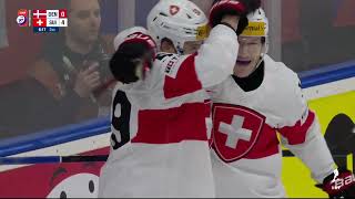 DÁNSKO vs ŠVAJČIARSKO  08  IIHF Majstrovstvá sveta 2024  Highlighty zápasu [upl. by Ut960]