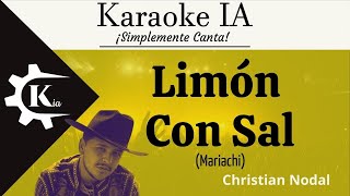 Christian Nodal  Limón Con Sal  Karaoke [upl. by Ander]