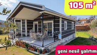 YENİ NESİL YALITIMLI Prefabrik Ev Turu ve Fiyatı  Kazıklı Gizli Temel 105 m² [upl. by Niall]