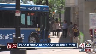 RideKC expanding route to Oak Park Mall amp Lenexa [upl. by Hessney204]