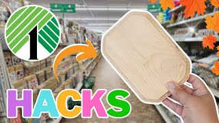 GENIUS 🤯 Dollar Tree DIY Crafts Using Wood Blanks  Fall Crafts [upl. by Airrej]