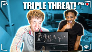 AMERICANS REACT TO CLAVISH x HEADIE ONE x KTRAP  TRIPLE THREAT [upl. by Noy]