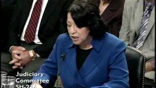 Judge Sotomayors Opening Statement  Senate Confirmation Hearing [upl. by Orin]