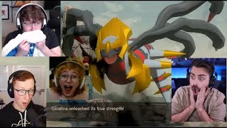 Best Giratina Second Phase Reactions  Pokemon Legends Arceus Vs Volo [upl. by Dihahs]