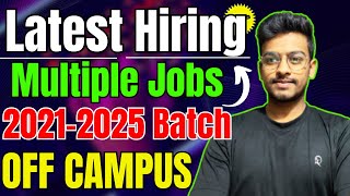 OFF Campus Job Drive 2024  2023  2022 Batch Hiring Fresher Jobs  Latest Hirings 2024 [upl. by Oneida561]