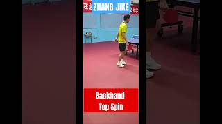 Backhand Top Spin Zhang Jike worldtabletennis pingpong tabletennis sports [upl. by Poul]