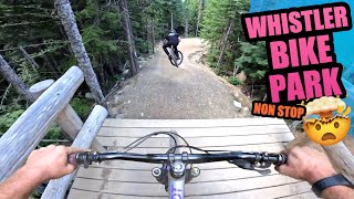 RIDING THE SICKEST MTB TRAILS IN WHISTLER BIKE PARK NON STOP [upl. by Llohcin203]