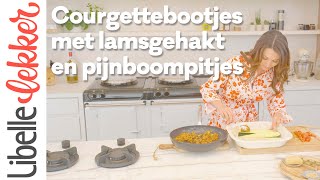 Sandra Bekkari tipt courgettebootjes met lamsgehakt oregano en pijnboompitten [upl. by Wayland]