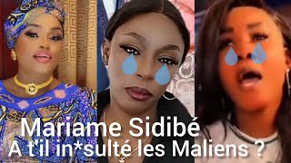 Mariame Sidibé À til insulté toutes les Maliens  La Réponse [upl. by Ahsap]