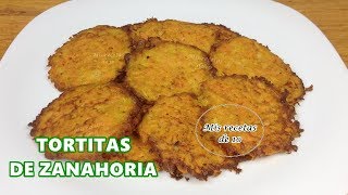 TORTITAS DE ZANAHORIA RECETA FACIL [upl. by Deland]