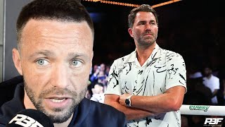 JOSH TAYLOR REACTS TO EDDIE HEARN SAYING HIS CAREER IS OVER IF HE LOSES TO JACK CATTERALL [upl. by Yajeet897]