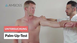 PalmUpTest  Orthopädie  Untersuchung der Schulter lange Bizepssehne  AMBOSS Video [upl. by Teillo]