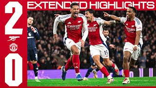 EXTENDED HIGHLIGHTS  Arsenal vs Manchester United 20  Timber Saliba earn us all three points 🙌 [upl. by Schroder]