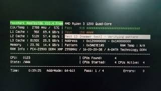 Passmark Memory Testing Ryzen 3 1200 Quad Core 24 GB RAM [upl. by Shepperd307]