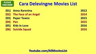 Cara Delevingne Movies List [upl. by Joni151]