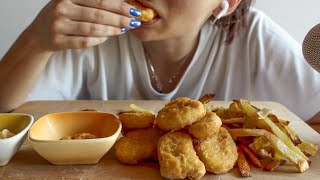 ASMR MUKBANG MCNUGGETS AND FRIES Eating Sounds 🤤🤤🤤 [upl. by Atsocal772]