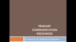 02Analog Communication Primary Communication Resources شرح بالعربى [upl. by Eliseo]