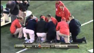 rutgers player paralyzed video ric legrand video [upl. by Monk]