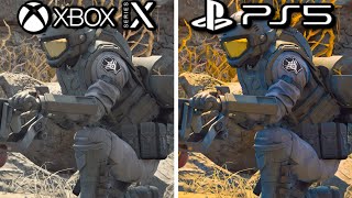 Starship Troopers Extermination PS5 vs Xbox Series X Graphics Comparison [upl. by Tobie364]