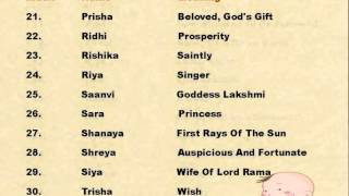 Popular Indian Baby Girl Names With Meanings [upl. by Singband]