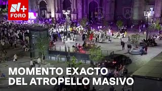 Momento en que camioneta arrolla a decenas de fieles en la Catedral de Guadalajara  Las Noticias [upl. by Eninnej960]