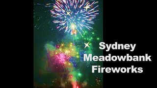 Meadowbank New Year Fireworks Sydney NSW 2023 [upl. by Normie]