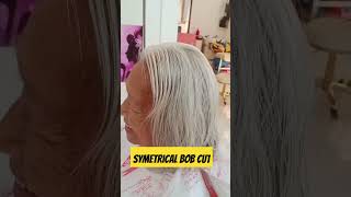 Symetrical layered bob cut hairstyle shortvideo satisfying [upl. by Howlan]