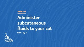 How to Administer Subcutaneous Fluids to your Cat Part 1 of 2 Cat Care Clinic  Madison WI [upl. by Vincelette]