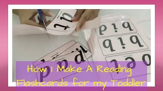 How I Make A Reading Flashcards For My Toddler  3 Letter Words [upl. by Venezia]