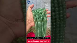 Green Aventurine  green aventurine naturalgems malabeads crystals certified [upl. by Norbel]