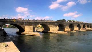 Steinerne Brücke  Regensburg UNESCO Welterbe [upl. by Yssis]