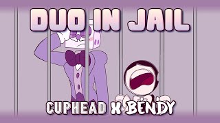 Duo in Jail Part 1 Cuphead x Bendy Crossover Comic Dub [upl. by Strohbehn]