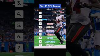 Top 10 NFL Teams Week 3 nflpowerrankings nfl nflfootball [upl. by Annahsad]