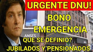 AUMENTO POR DECRETO y BONO de EMERGENCIA❗ para los Jubilados y PNC [upl. by Akinajnat470]