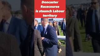 Starmer heckled at Doncaster races [upl. by Ecinev]